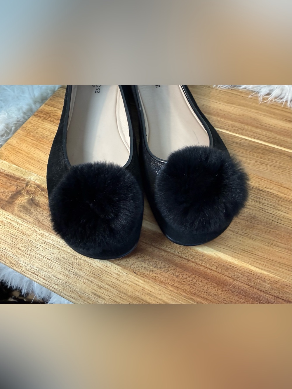 Taryn Rose Suede Pom Pom flats size 40 - Picture 12 of 13